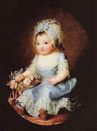 Elisabeth Louise Viegg-Le Brun Portrait of Sophie d'Artois Norge oil painting art